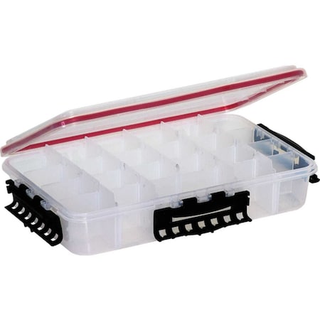 Plano Plano Waterproof StowAway Utility Box, 4-15 Adj Compartments, 14L x 8-7/8W x 3H, Clear 374310